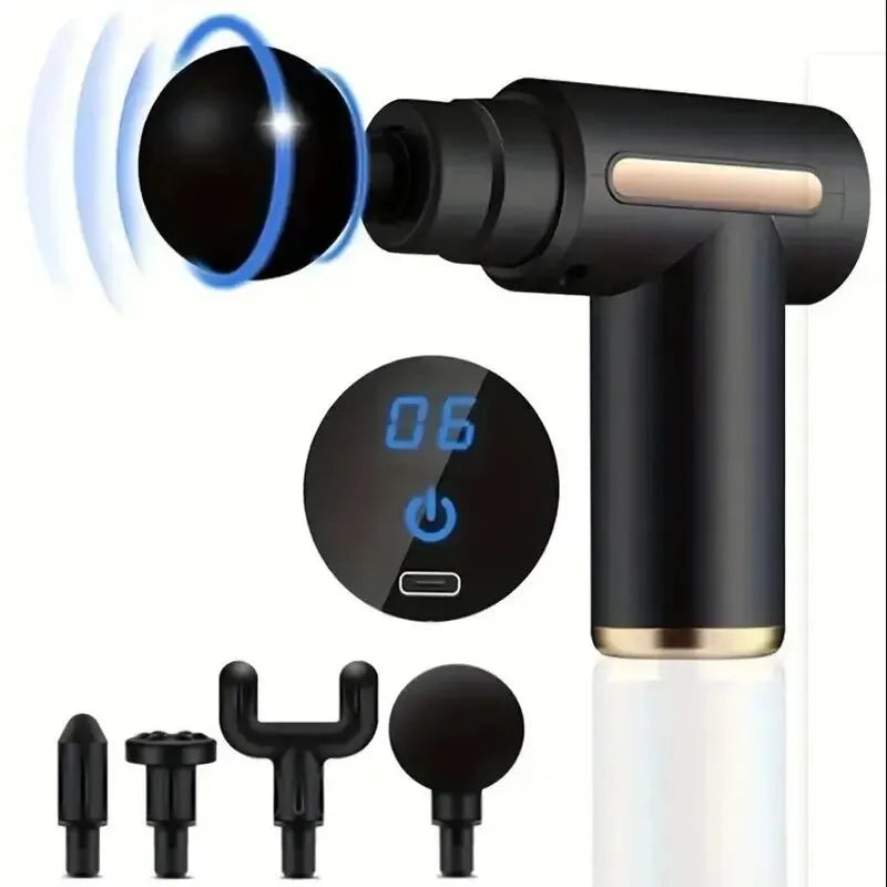 Pistolet de Massage Portable Mini - Percussion Profonde pour Corps, Dos, Cou et Jambes
