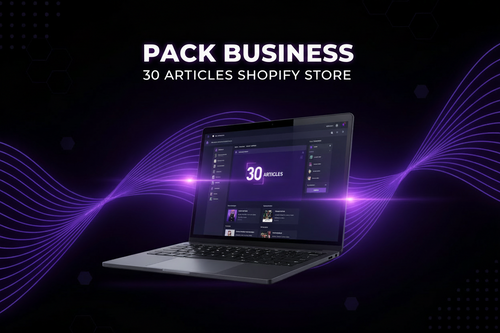 Boutique Shopify prête à vendre 30 articles - Pack Business JALecom